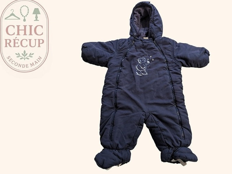 Combinaison Baby Club - 3-6 Mois - Marine - Lacan-20