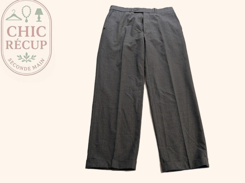 Pantalon De Costume Sans Marque - L - Gris - Lulaf-04