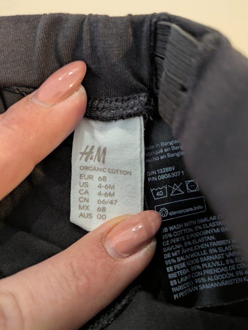 Legging H&m - 3-6 Mois - Gris - Erbul-1