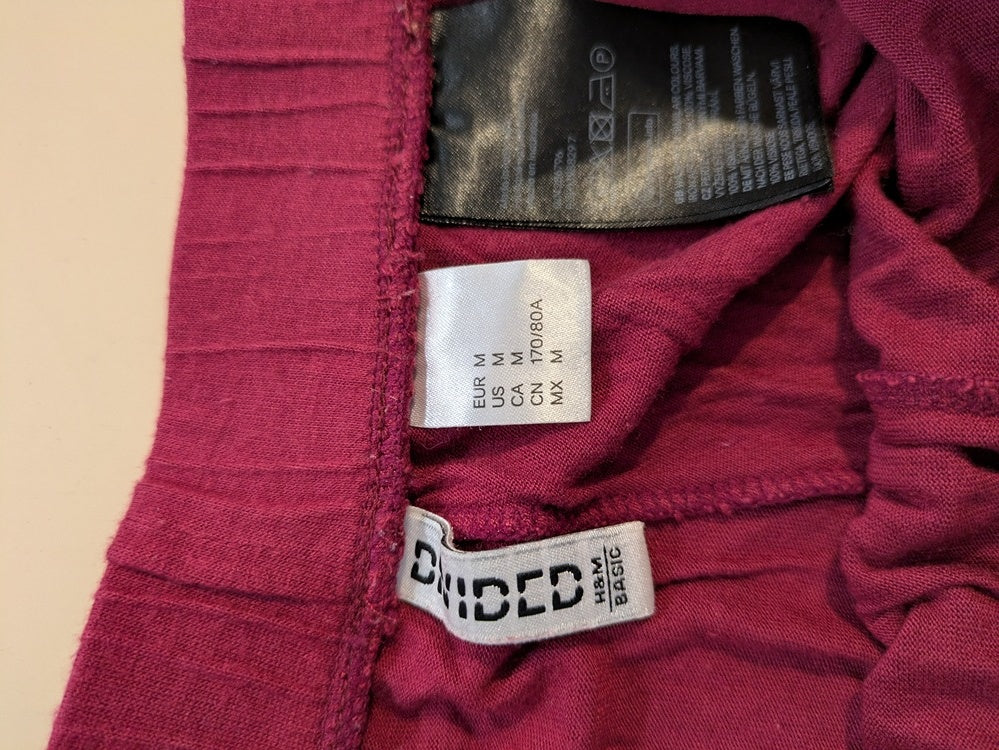 Shorts Taille Basse H&m - M - Bordeaux - Chpav-52