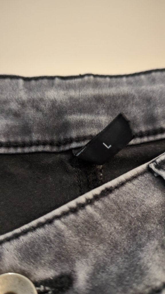 Jean skinny Calzedonia - L - Gris - Délavé