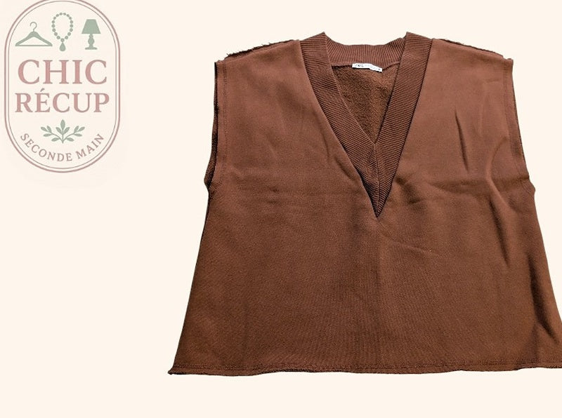 Blouses Manches Courte Zara - S - Marron - Shbad-33