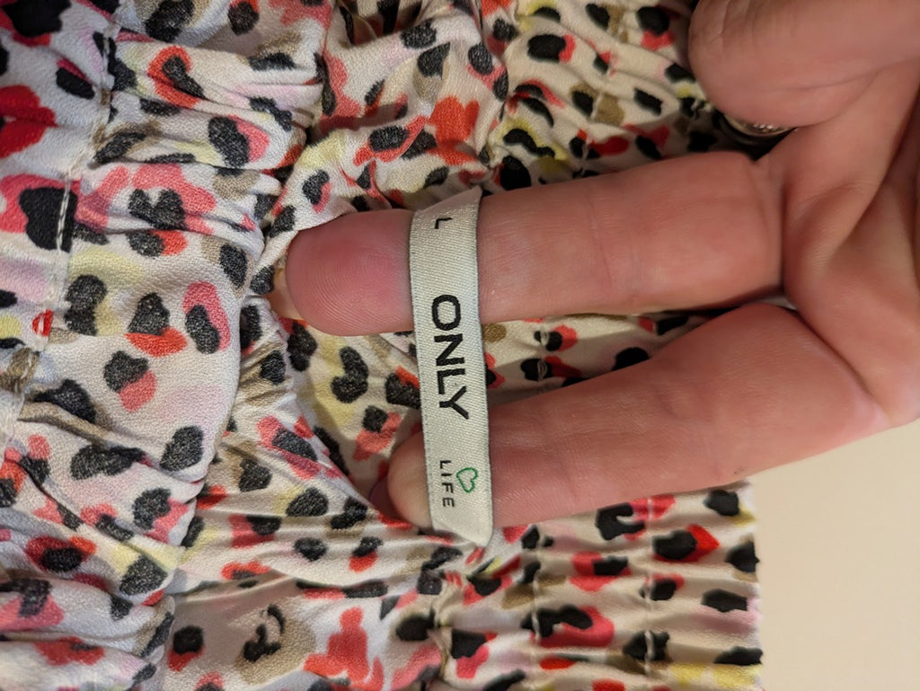 Jupe Only - L - Rose - Léopard