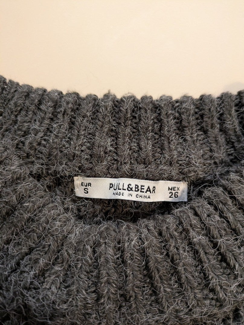 Pull-over Pull & Bear - S - Gris - Elrio-05