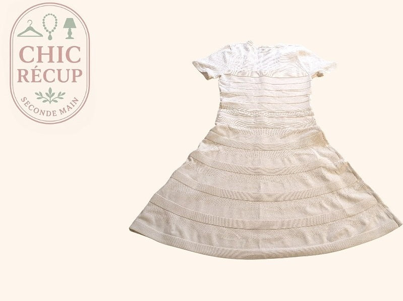 Robe Midi Sandro - S - Blanc - Joghi-13