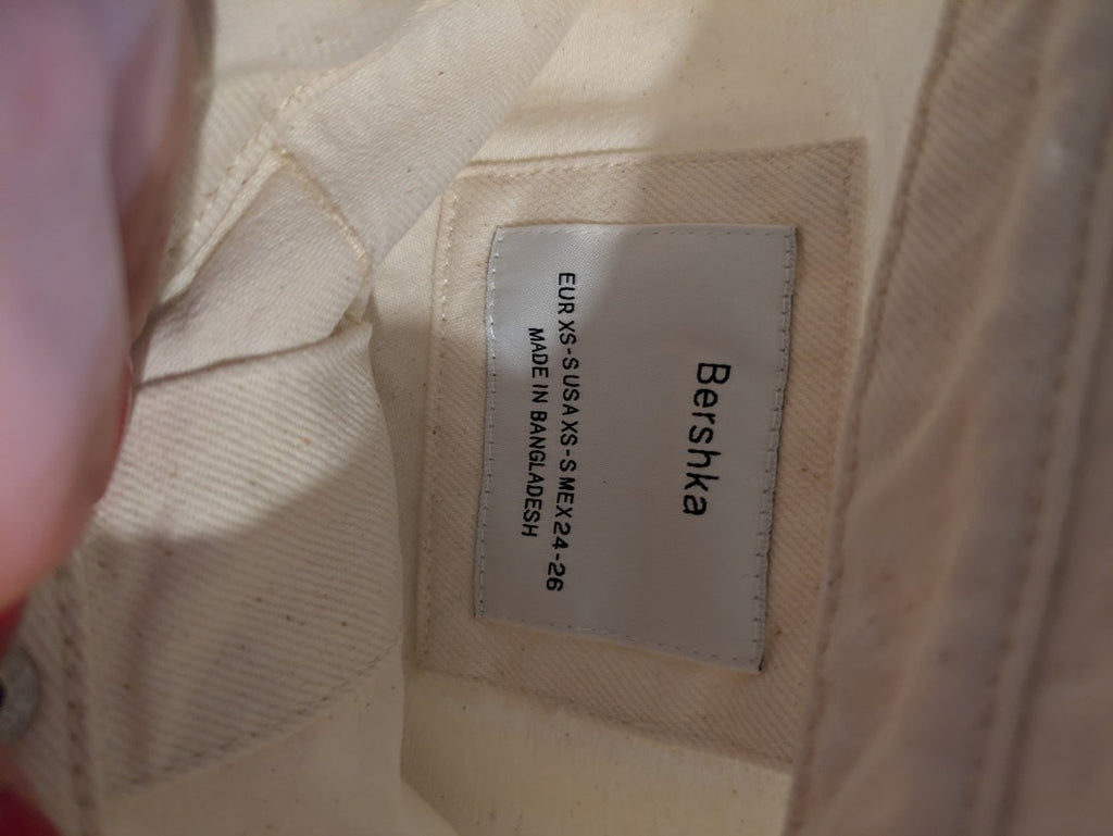 Veste En Jean Bershka - Xs - Beige - Shbad-75