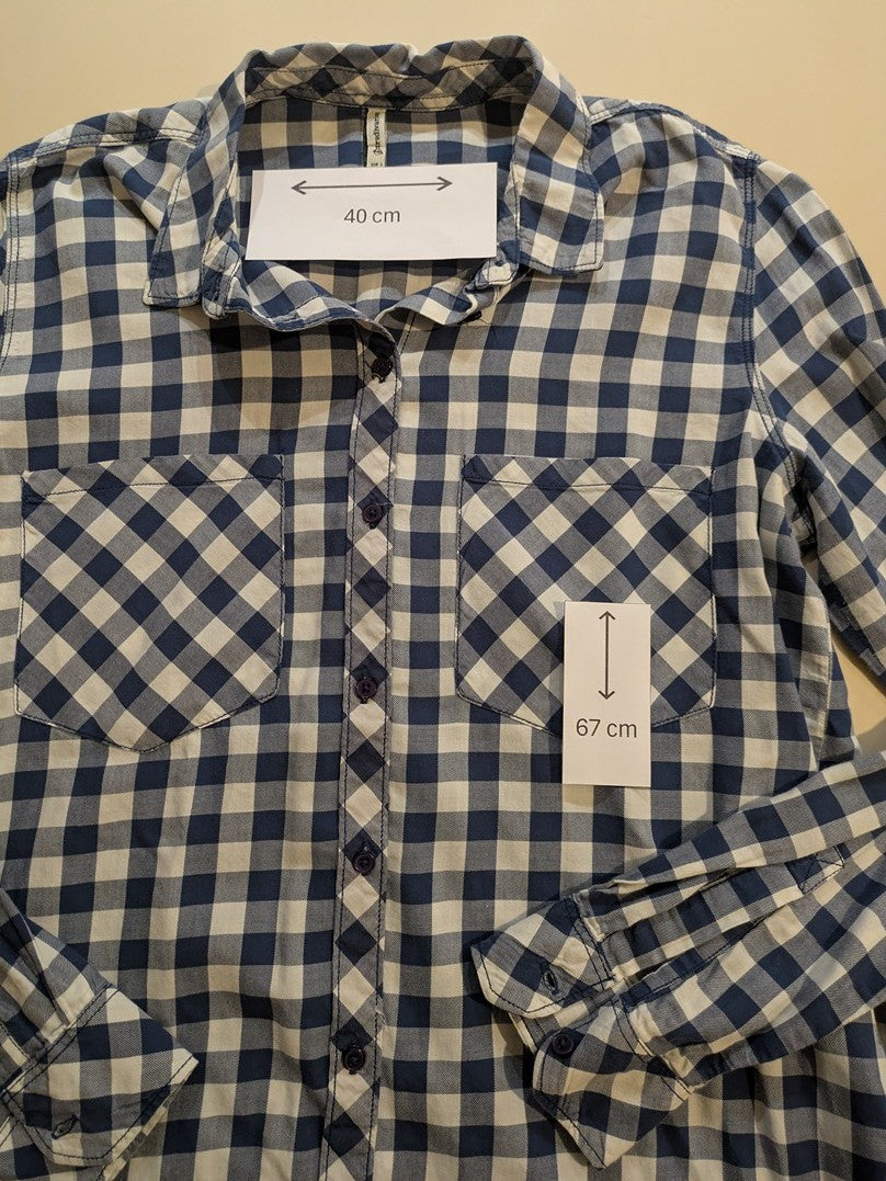 Chemise Stradivarius - L - Bleu - Paval-33