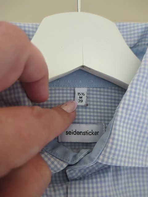 Chemise Seidensticker - M - Bleu clair - Slim