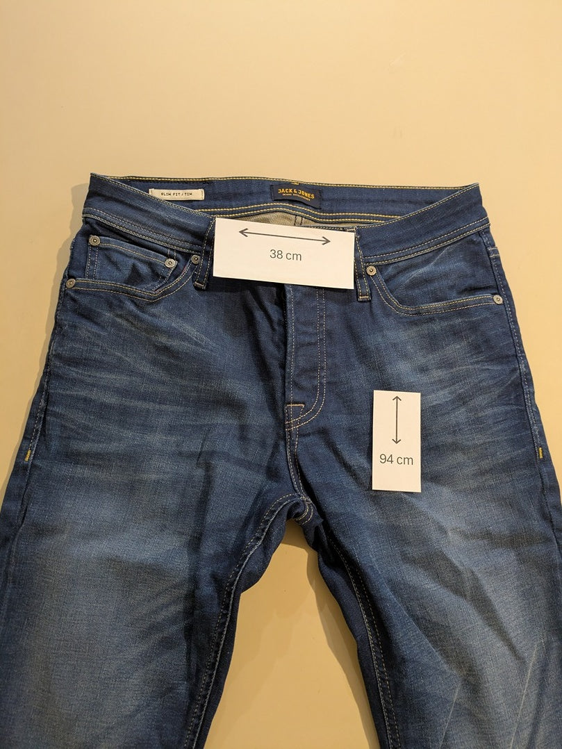 Jeans Slim Jack & Jones - M - Bleu - Paval-14
