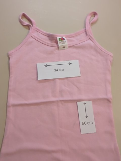 Lot 3 Débardeurs - Fruit Of The Loom - Xs - Rose - Fregl-09