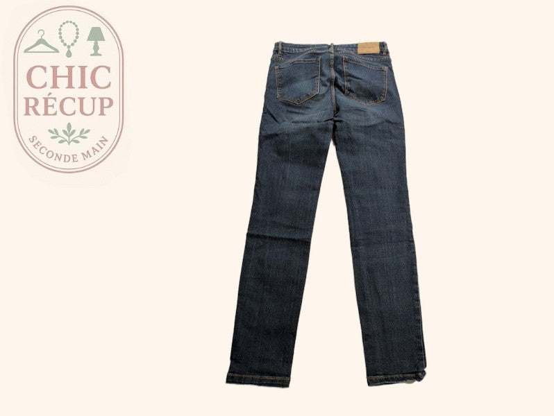 Jeans Droit Zara Trafaluc - 36 - Bleu - Mache-34