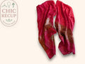 Écharpe Soie Sans Marque - Taille Unique - Rouge - Brhal-98