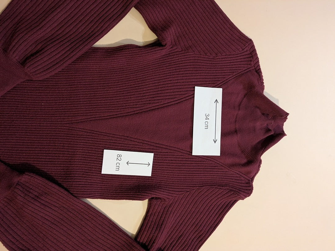 Robe D'hiver Vero Moda - Xs - Bordeaux - Olaga-11