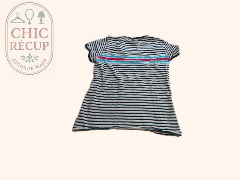 T-shirt - Terre De Marins - S - Blanc - Qubur-154