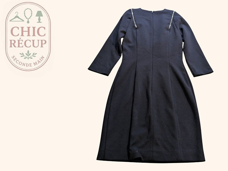 Robe Midi Claudie Pierlot - S - Marine - Joghi-14