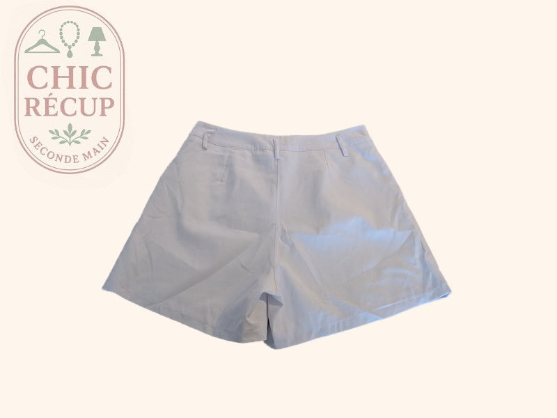 Short Shein - L - Blanc - Evvio-14