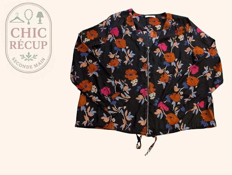 Blouse Camaïeu - L - Multicolore - Brhal-123