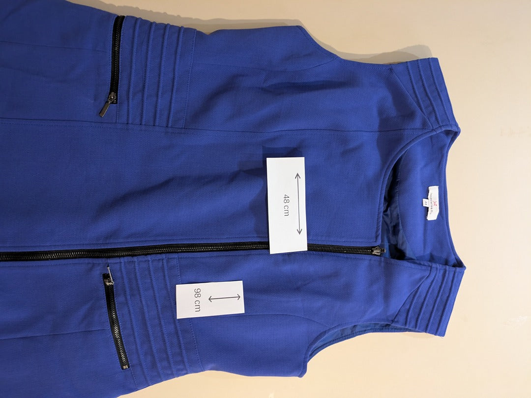Robe Jacqueline Riu - 44 - Bleu - Zippée