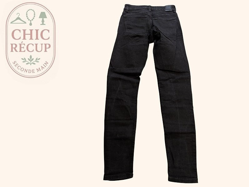 Jeans Skinny Bershka - S - Noir - Vabar-30