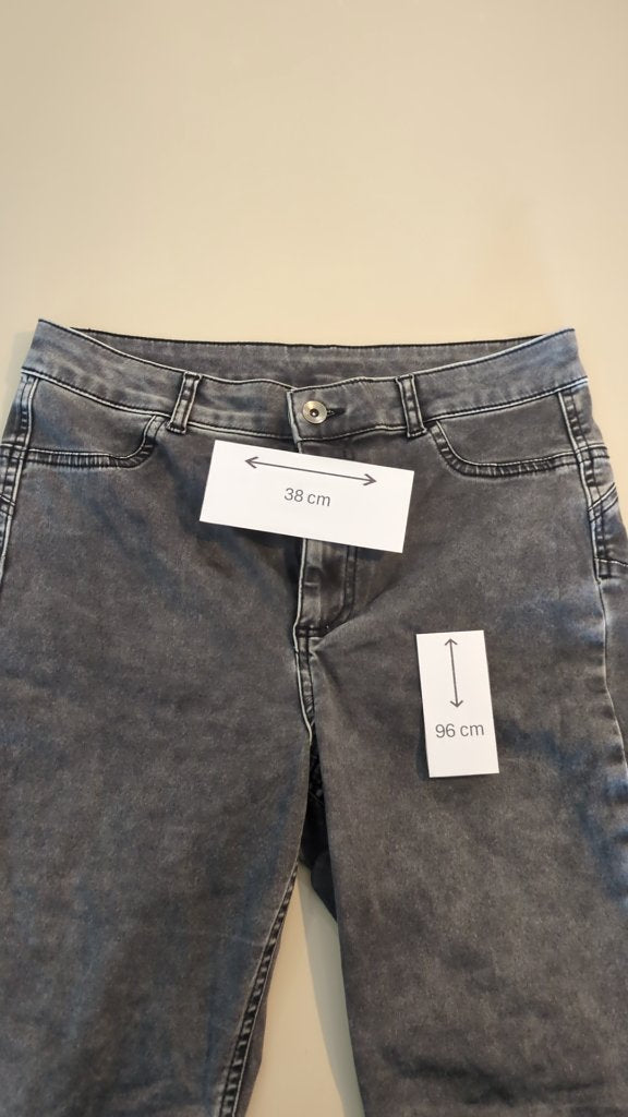 Jean skinny Calzedonia - L - Gris - Délavé