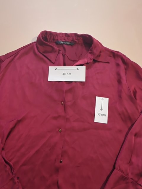 Chemise - Zara - M - Bordeaux - Ampri-25