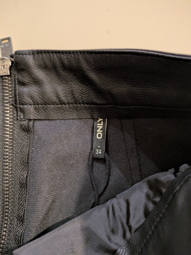Mini-jupe Only - 34 - Noir - Vabar-20