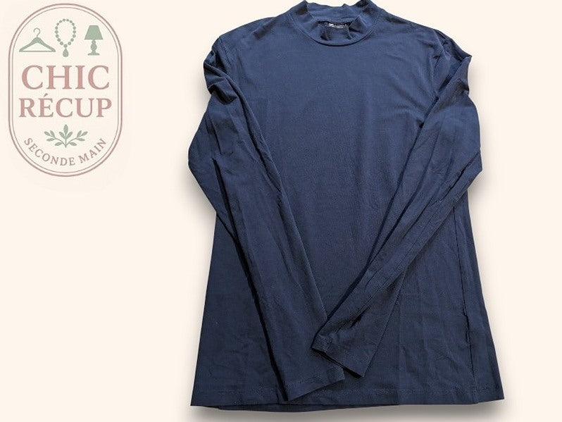 T-shirt À Manches Longue Asos Design - M - Marine - Magil-5