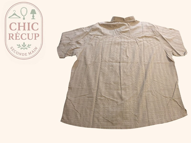 Chemise À Carreaux Quechua - Xxxl - Beige - Shbad-73