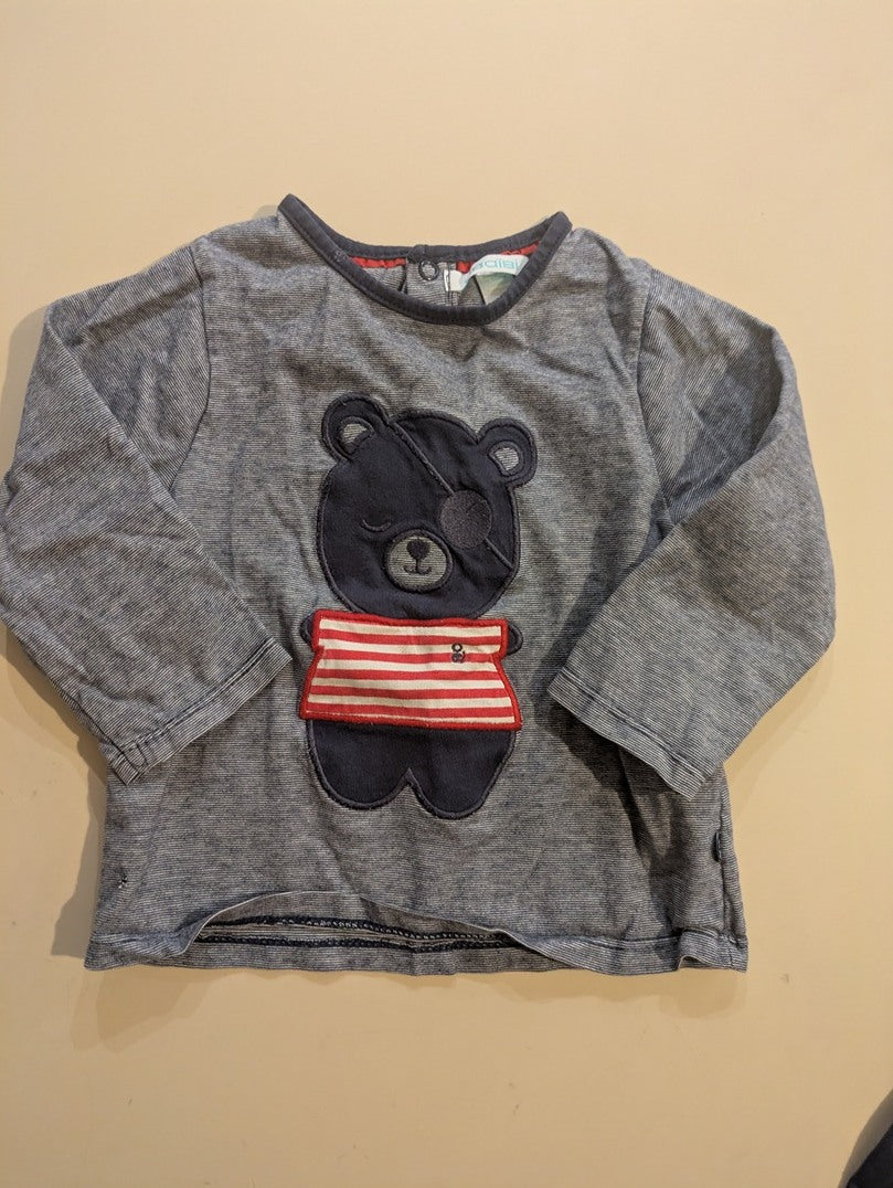 Ensemble garçon 12 mois Obaïbi pantalon et tee-shirt