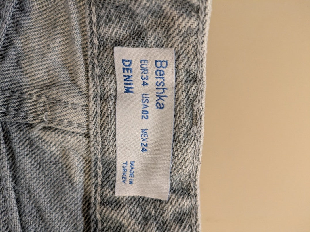 Jeans Evase Bershka - 34 - Bleu - Shbad-112
