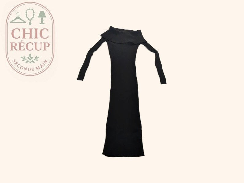 Robe Longue - Massimo Dutti - S - Noir - Sthas-13