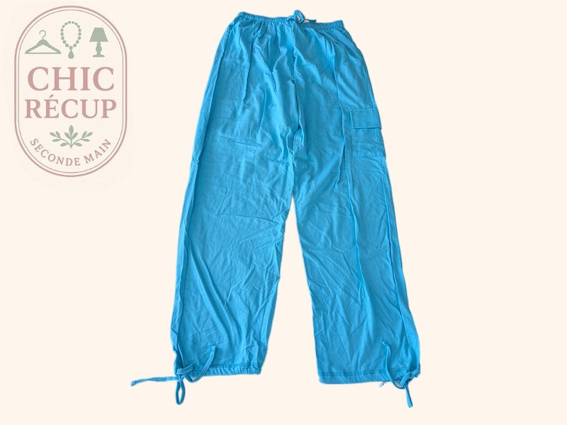 Pantalon cargo sans marque - 42 - Light-blue - C.i.f.a