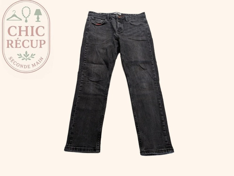 Jeans Coupe Droite Bonobo - M - Gris - Elrio-32