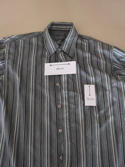 Chemise rayée - M - Noir