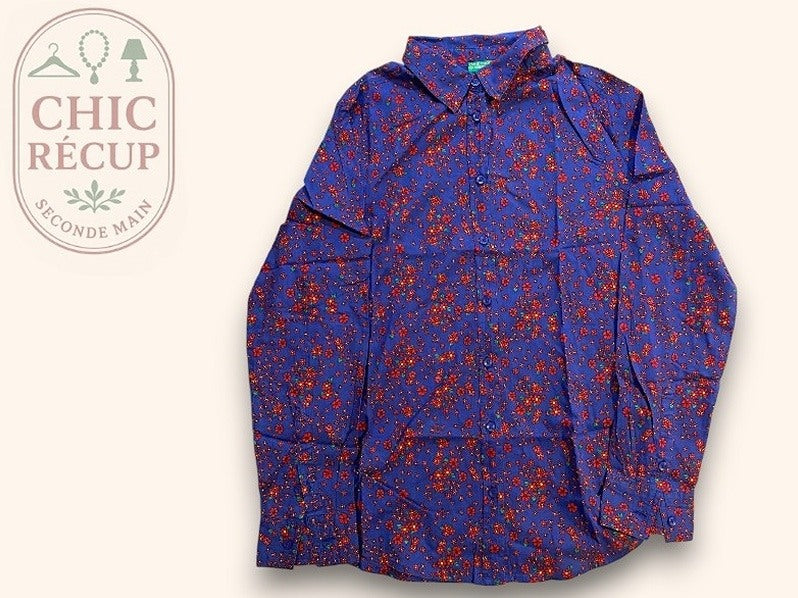 Chemise United Colors Of Benetton - Xs - Bleu - Maneg-12