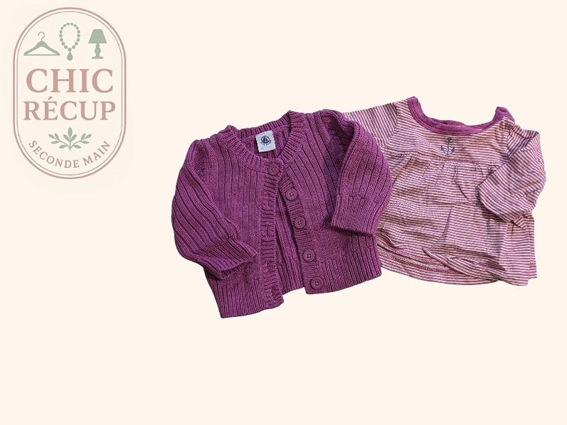 Lot Vêt. Petit Bateau - 1-3 Mois - Multicolore - Lacan-1