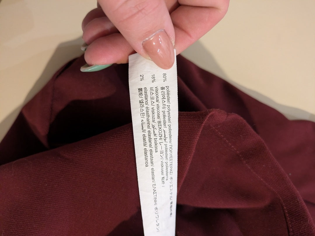Robe Sans Bretelles Stradivarius - Xs - Bordeaux - Vabar-17