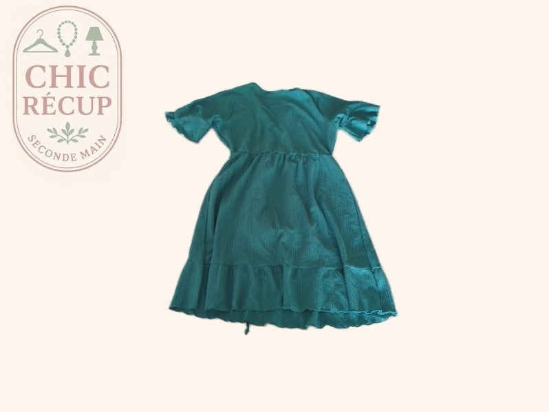 Robe Casual Sans Marque - Xl - Vert - Elmai-13