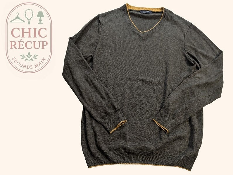 Pull - Elemme Italia - M - Gris - Malat-10