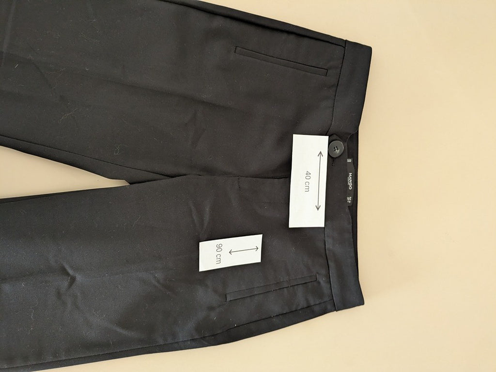 Pantalon Droit Mango - M - Noir - Olhat-70