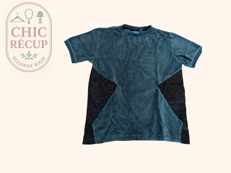 T-shirt Adidas - S - Vert - Velours