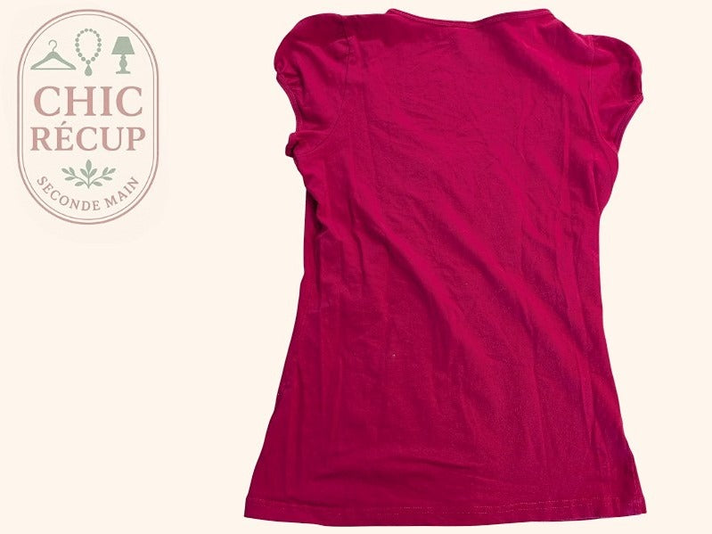 T-shirt H&m - S - Fuchsia - Anbou-13