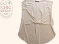 Blouses Manches Courte Zara Basic - L - Beige - Paval-21