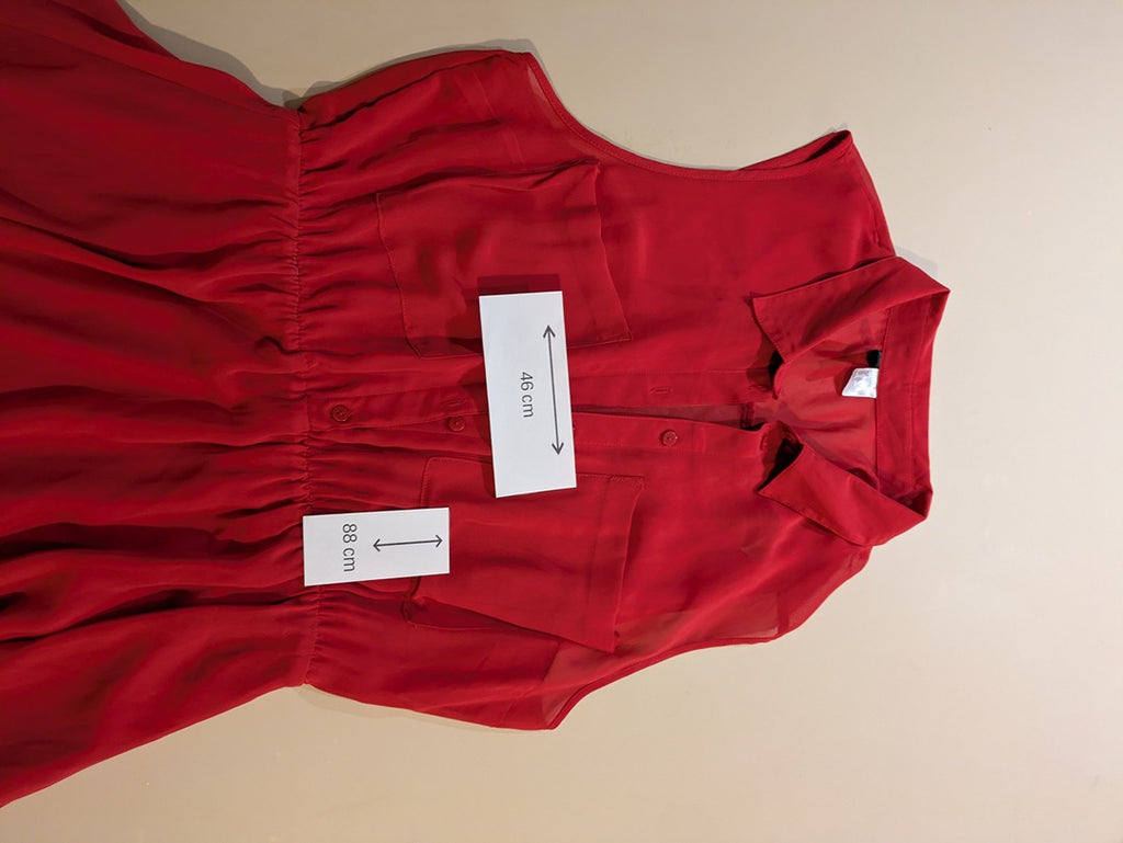 Robe d'été H&m - 42 - Rouge - Sans manches