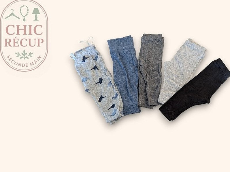 Legging H&m - 3-6 Mois - Gris - Erbul-1