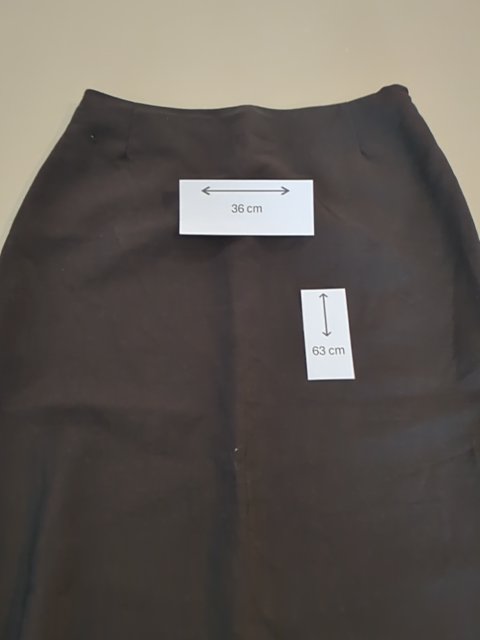 Jupe Longueur Genou - Max Mara - Fr 36 - Marron - Macar-19