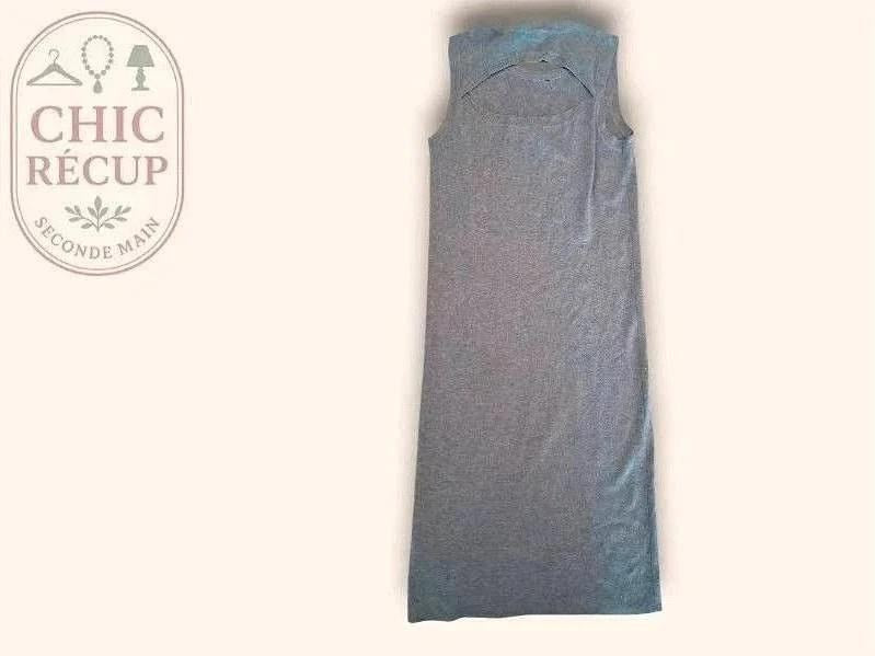 Robe Midi Dkny - S - Gris - Lerom-10