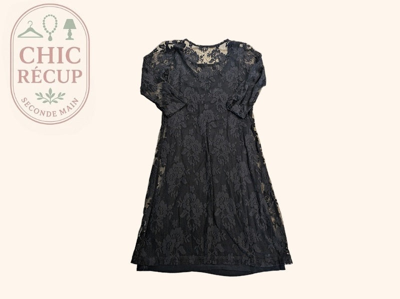 Robe K woman - 34/36 - Noir - Dentelle