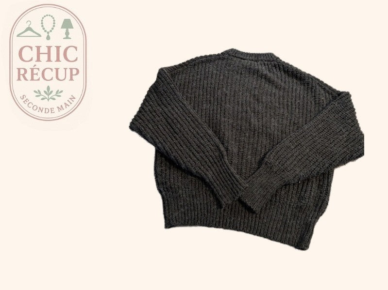Pull-over Pull & Bear - S - Gris - Elrio-05