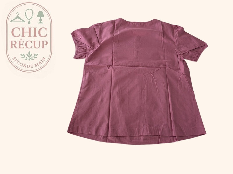 Blouse Damart - 46 - Rose - Broderies